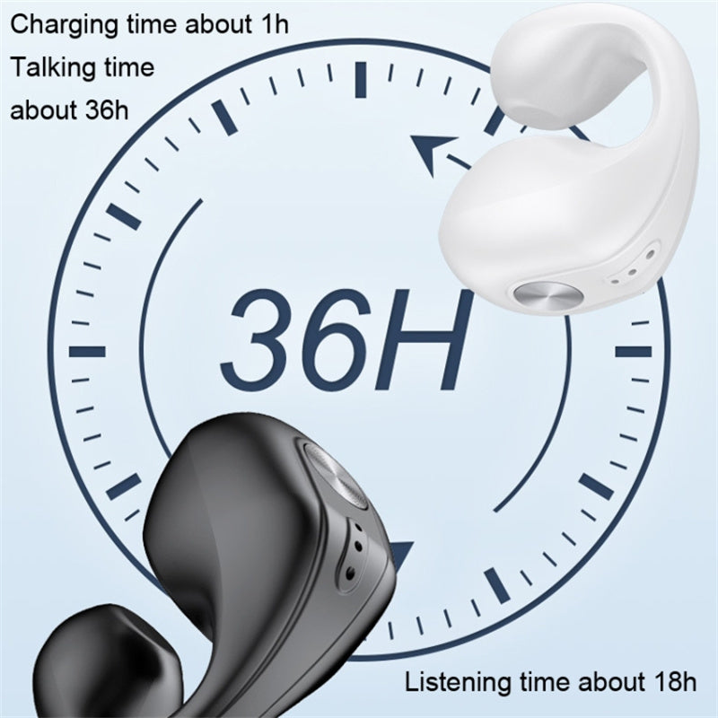 V50 Single-Ear Headset Bluetooth Wireless Bone Conduction Clip-on Headphone Sport Running Earphone V50 Single-Ear Headset Bluetooth Wireless Bone Conduction Clip-on Headphone Sport Running Earphone